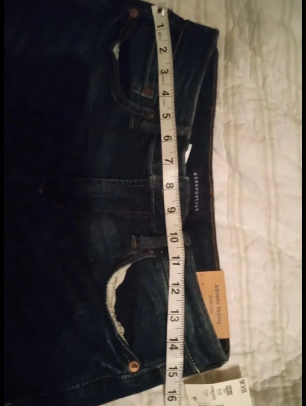 New Aeropostale Premium Max Stretch Athletic Skinny Denim Blue Jeans W27 L28